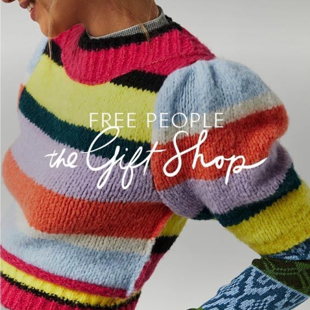 Free People Foxy Stripe Pullover Sweater in color Sorbet Combo Size XS